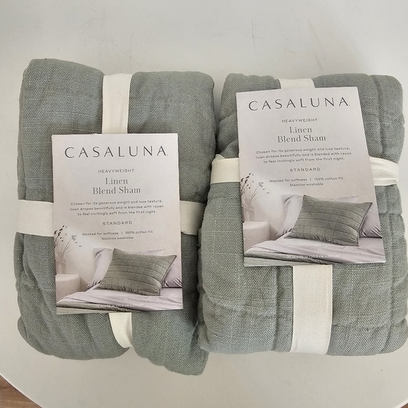 Casaluna Heavyweight Linen Blend Quilt Pillow Sham - Picture 5 of 5